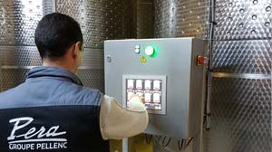 Management control panel for vat temperatures