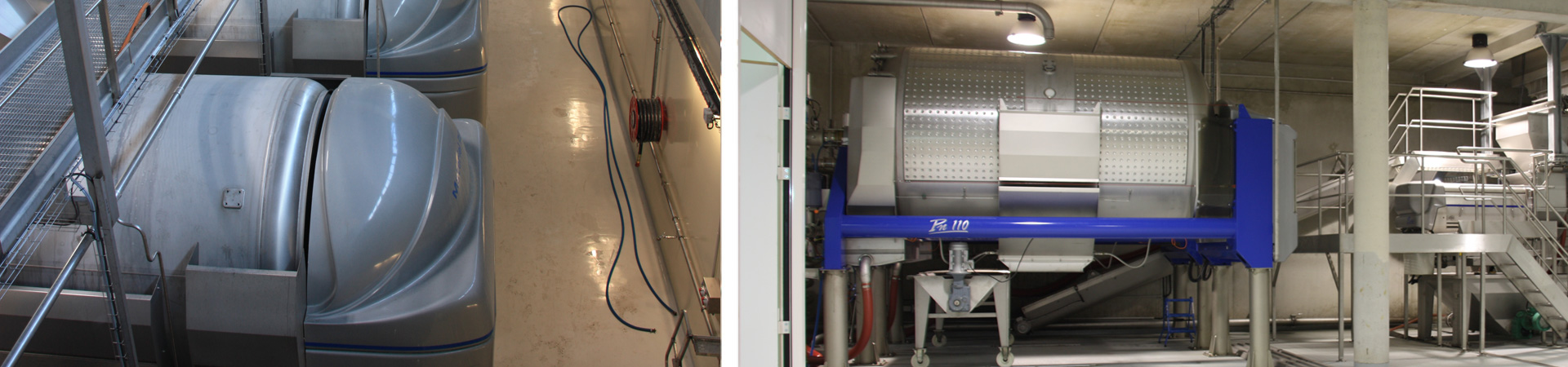 The champagne range of Smart Press pneumatic presses from Pera Pellenc, winemaking equipment