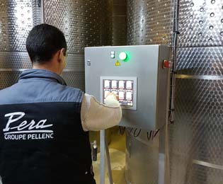 Gestión de la fermentación con pantalla táctil